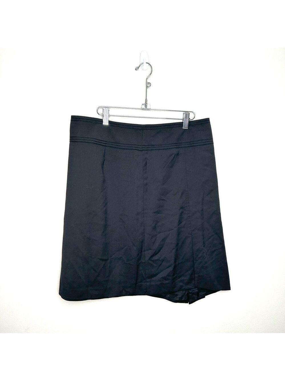 Mexx Black Wool Blend Mini Skirt Size 12